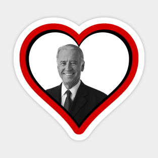 vote joe biden heart Sticker